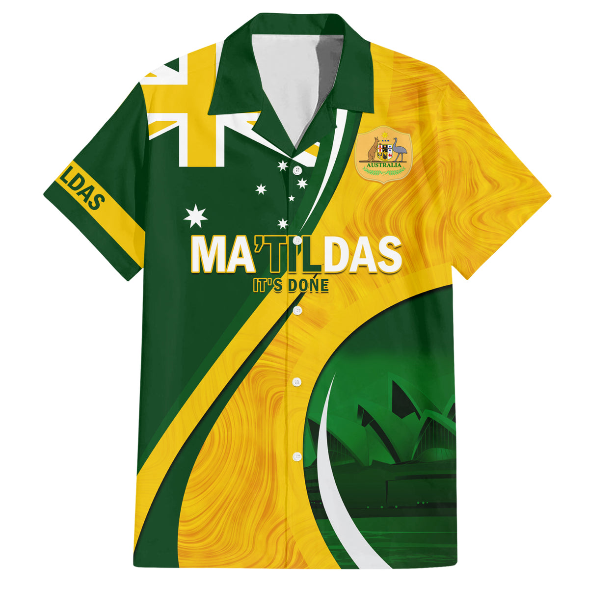 Matildas Soccer Hawaiian Shirt 2024 Happy Australia Day Kangaroo Aussie Proud - National Color
