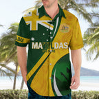 Matildas Soccer Hawaiian Shirt 2024 Happy Australia Day Kangaroo Aussie Proud - National Color