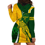 Matildas Soccer Hoodie Dress 2024 Happy Australia Day Kangaroo Aussie Proud - National Color