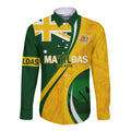 Matildas Soccer Long Sleeve Button Shirt 2024 Happy Australia Day Kangaroo Aussie Proud - National Color