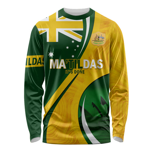 Matildas Soccer Long Sleeve Shirt 2024 Happy Australia Day Kangaroo Aussie Proud - National Color