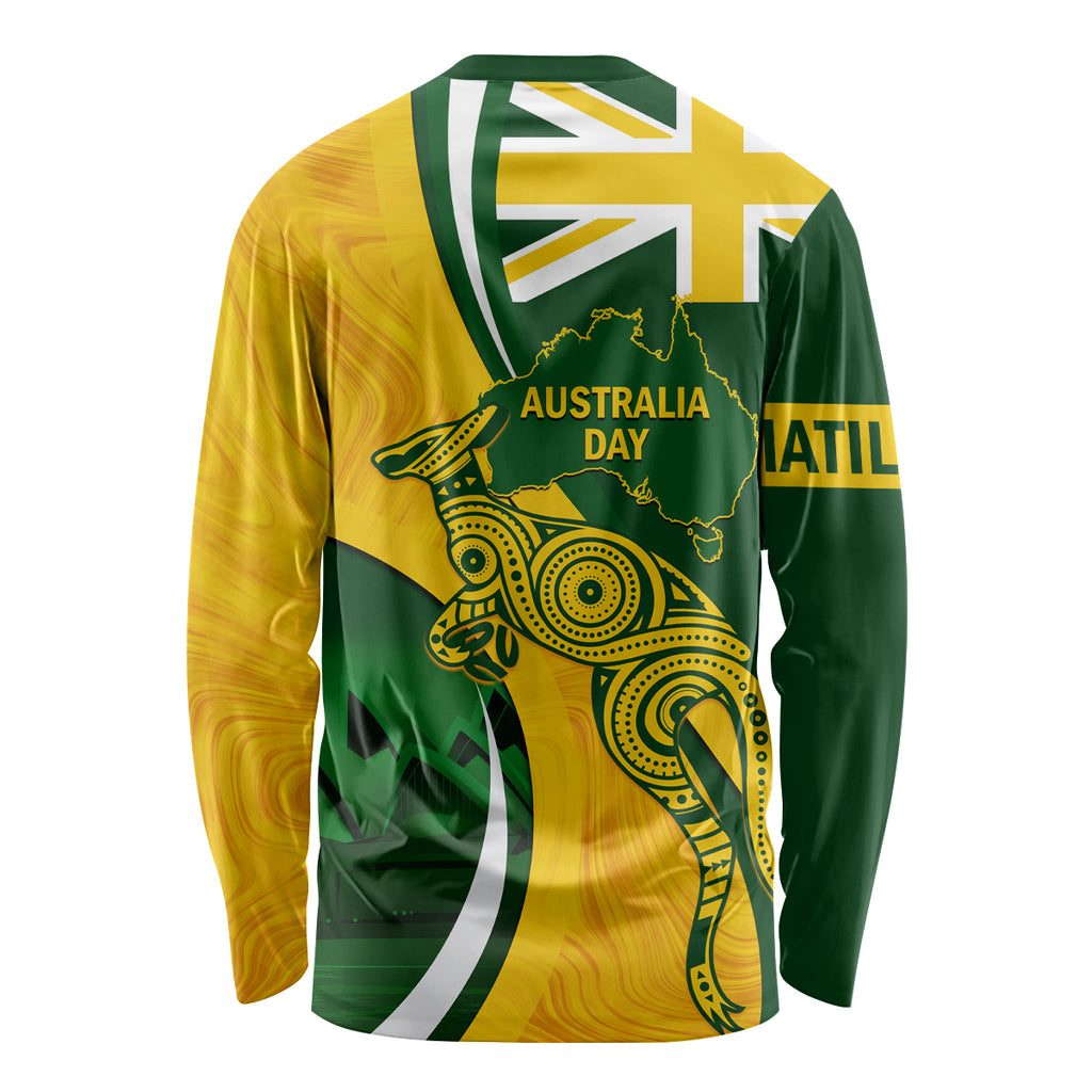 Matildas Soccer Long Sleeve Shirt 2024 Happy Australia Day Kangaroo Aussie Proud - National Color