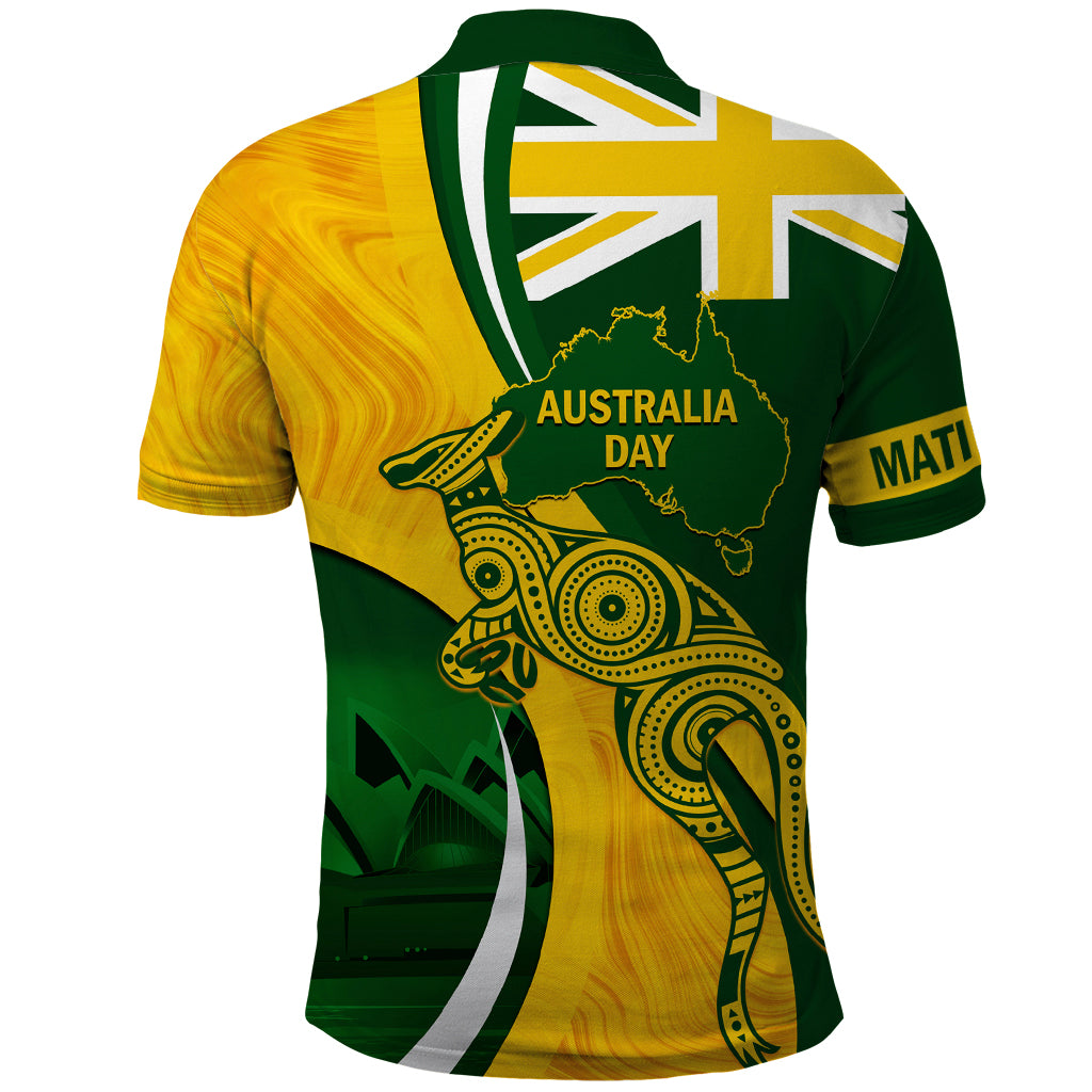 Matildas Soccer Polo Shirt 2024 Happy Australia Day Kangaroo Aussie Proud - National Color