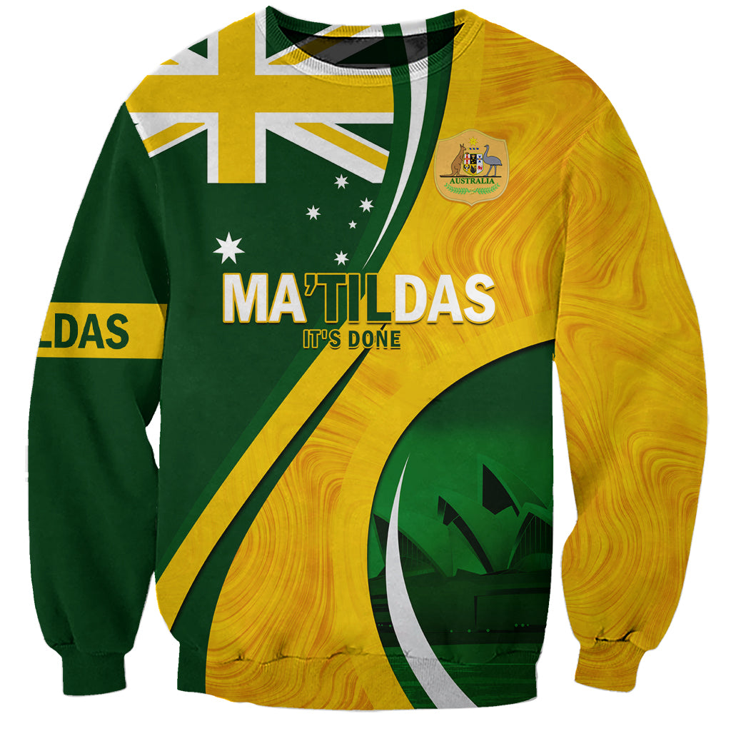 Matildas Soccer Sweatshirt 2024 Happy Australia Day Kangaroo Aussie Proud - National Color