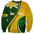 Matildas Soccer Sweatshirt 2024 Happy Australia Day Kangaroo Aussie Proud - National Color