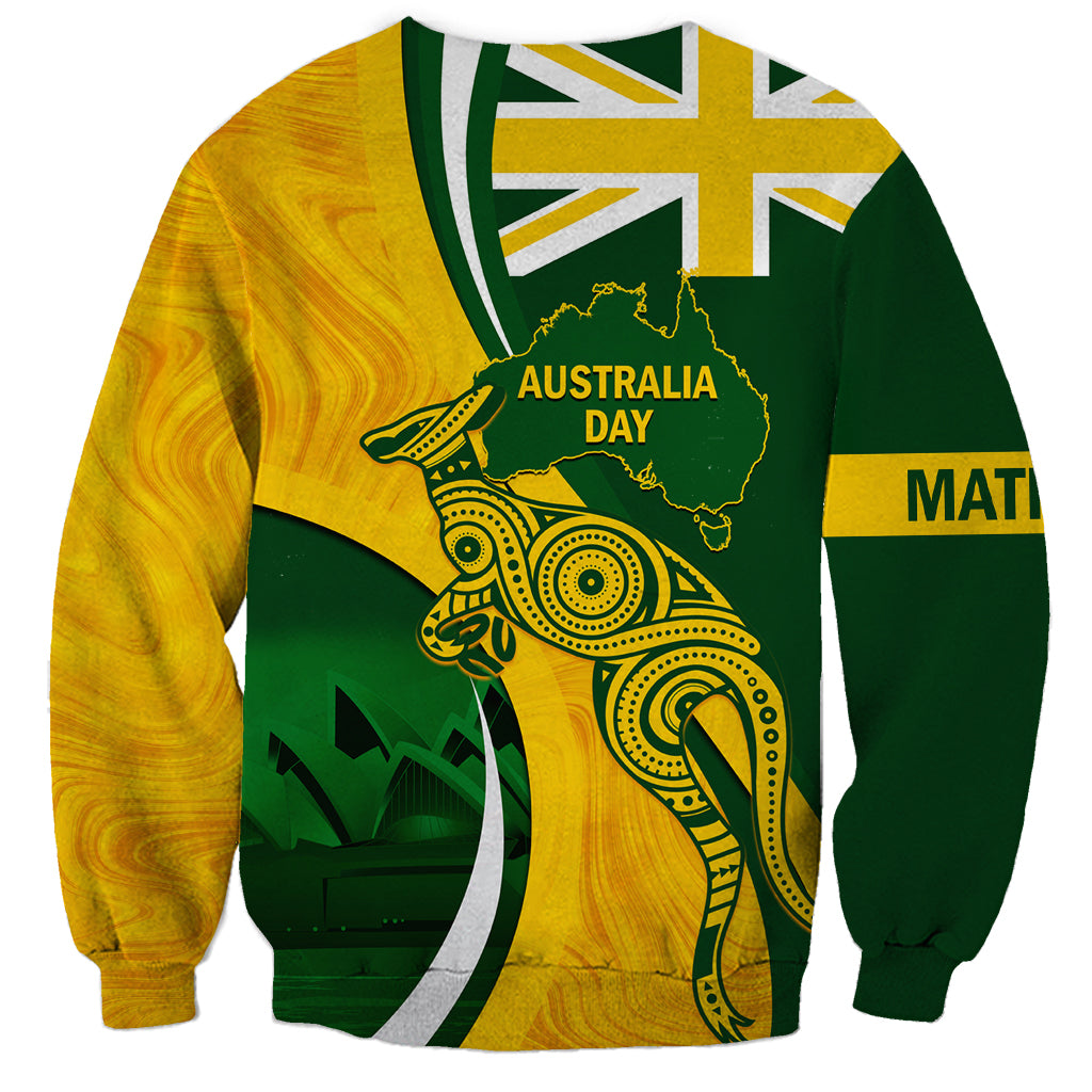 Matildas Soccer Sweatshirt 2024 Happy Australia Day Kangaroo Aussie Proud - National Color