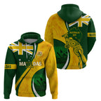 Matildas Soccer Zip Hoodie 2024 Happy Australia Day Kangaroo Aussie Proud - National Color