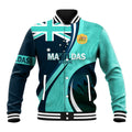 Matildas Soccer Baseball Jacket 2024 Happy Australia Day Kangaroo Aussie Proud - Turquoise