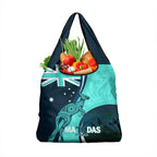 Matildas Soccer Grocery Bag Happy Australia Day Kangaroo Aussie Proud - Turquoise