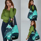 Matildas Soccer Grocery Bag Happy Australia Day Kangaroo Aussie Proud - Turquoise