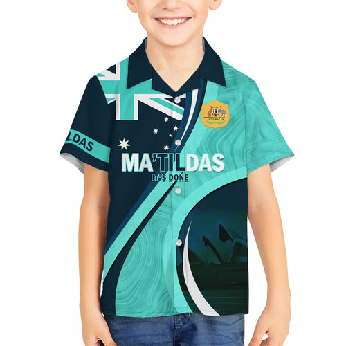 Matildas Soccer Hawaiian Shirt 2024 Happy Australia Day Kangaroo Aussie Proud - Turquoise