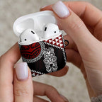 Red Aotearoa Niho Taniwha AirPods Case Maori Mythology Tooth - Taniko Motifs - Aussie Hoodie