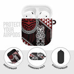 Red Aotearoa Niho Taniwha AirPods Case Maori Mythology Tooth - Taniko Motifs - Aussie Hoodie
