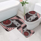 Red Aotearoa Niho Taniwha Bathroom Set Maori Mythology Tooth - Taniko Motifs - Aussie Hoodie
