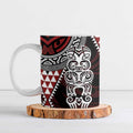 Red Aotearoa Niho Taniwha Ceramic Mug Maori Mythology Tooth - Taniko Motifs - Aussie Hoodie