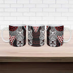 Red Aotearoa Niho Taniwha Ceramic Mug Maori Mythology Tooth - Taniko Motifs - Aussie Hoodie