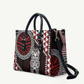 Red Aotearoa Niho Taniwha Leather Bag Maori Mythology Tooth - Taniko Motifs - Aussie Hoodie