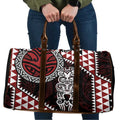 Red Aotearoa Niho Taniwha Travel Bag Maori Mythology Tooth - Taniko Motifs - Aussie Hoodie
