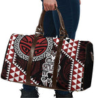 Red Aotearoa Niho Taniwha Travel Bag Maori Mythology Tooth - Taniko Motifs - Aussie Hoodie