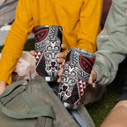 Red Aotearoa Niho Taniwha Tumbler Cup Maori Mythology Tooth - Taniko Motifs