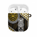 Yellow Aotearoa Niho Taniwha AirPods Case Maori Mythology Tooth - Taniko Motifs - Aussie Hoodie