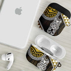 Yellow Aotearoa Niho Taniwha AirPods Case Maori Mythology Tooth - Taniko Motifs - Aussie Hoodie