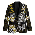 Yellow Aotearoa Niho Taniwha Blazer Maori Mythology Tooth - Taniko Motifs - Aussie Hoodie