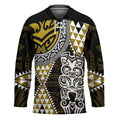 Yellow Aotearoa Niho Taniwha Hockey Jersey Maori Mythology Tooth - Taniko Motifs - Aussie Hoodie