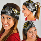 Yellow Aotearoa Niho Taniwha Neck Gaiter Maori Mythology Tooth - Taniko Motifs - Aussie Hoodie