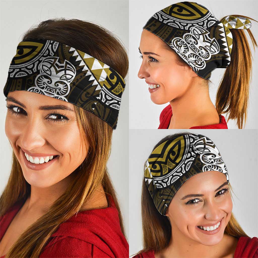 Yellow Aotearoa Niho Taniwha Neck Gaiter Maori Mythology Tooth - Taniko Motifs - Aussie Hoodie