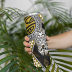 Yellow Aotearoa Niho Taniwha Skinny Tumbler Maori Mythology Tooth - Taniko Motifs