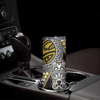 Yellow Aotearoa Niho Taniwha Skinny Tumbler Maori Mythology Tooth - Taniko Motifs