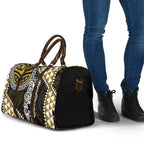 Yellow Aotearoa Niho Taniwha Travel Bag Maori Mythology Tooth - Taniko Motifs - Aussie Hoodie