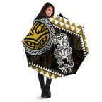 Yellow Aotearoa Niho Taniwha Umbrella Maori Mythology Tooth - Taniko Motifs - Aussie Hoodie