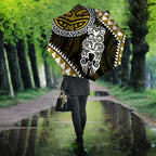 Yellow Aotearoa Niho Taniwha Umbrella Maori Mythology Tooth - Taniko Motifs - Aussie Hoodie