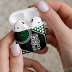 Green Aotearoa Niho Taniwha AirPods Case Maori Mythology Tooth - Taniko Motifs - Aussie Hoodie