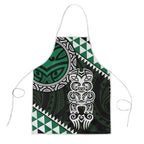 Green Aotearoa Niho Taniwha Apron Maori Mythology Tooth - Taniko Motifs - Aussie Hoodie