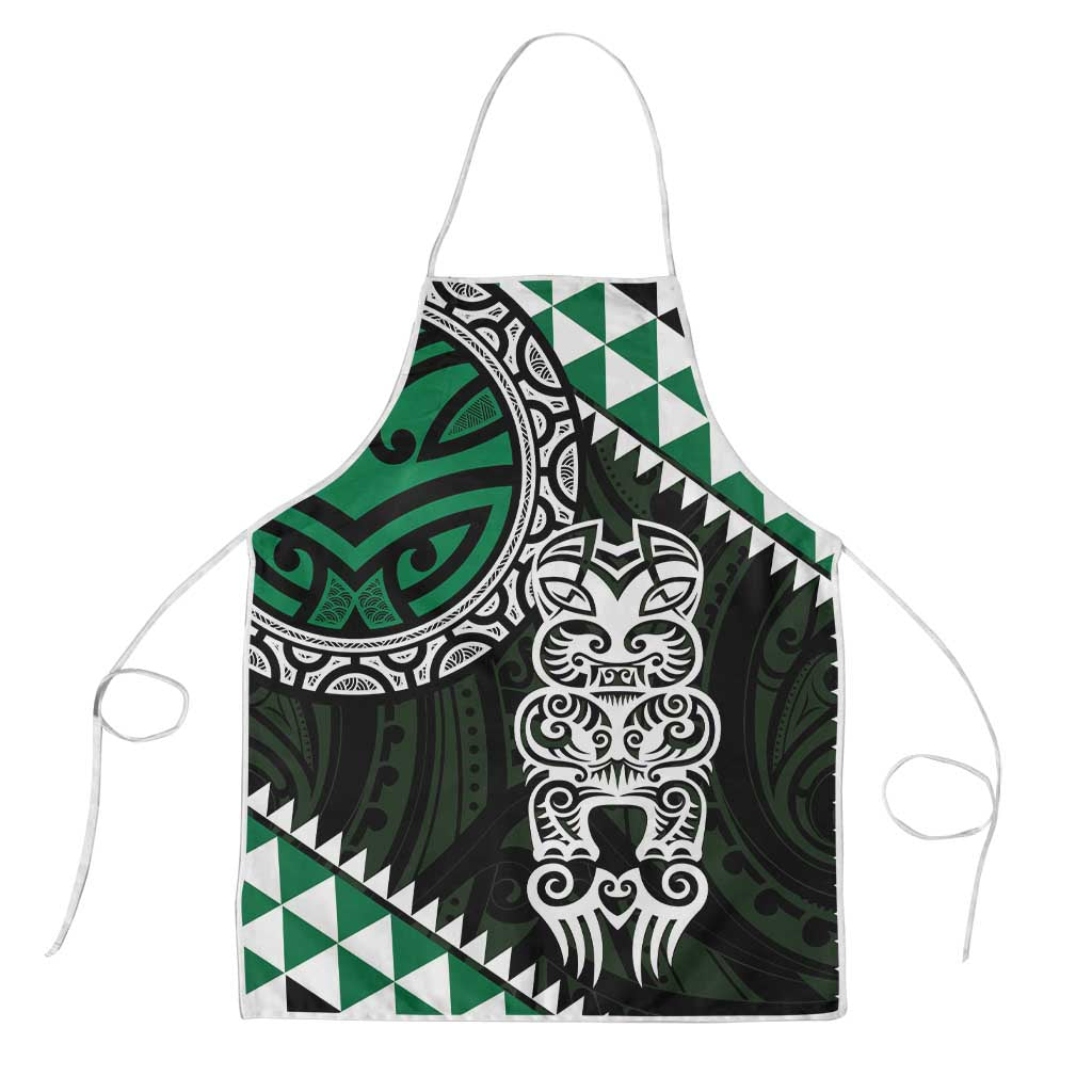Green Aotearoa Niho Taniwha Apron Maori Mythology Tooth - Taniko Motifs - Aussie Hoodie