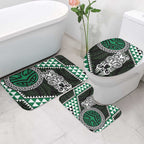 Green Aotearoa Niho Taniwha Bathroom Set Maori Mythology Tooth - Taniko Motifs - Aussie Hoodie