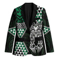 Green Aotearoa Niho Taniwha Blazer Maori Mythology Tooth - Taniko Motifs - Aussie Hoodie