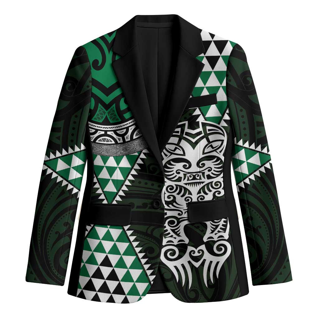 Green Aotearoa Niho Taniwha Blazer Maori Mythology Tooth - Taniko Motifs - Aussie Hoodie