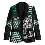 Green Aotearoa Niho Taniwha Blazer Maori Mythology Tooth - Taniko Motifs - Aussie Hoodie