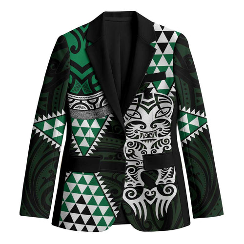Green Aotearoa Niho Taniwha Blazer Maori Mythology Tooth - Taniko Motifs - Aussie Hoodie