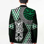 Green Aotearoa Niho Taniwha Blazer Maori Mythology Tooth - Taniko Motifs - Aussie Hoodie