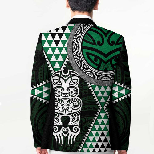 Green Aotearoa Niho Taniwha Blazer Maori Mythology Tooth - Taniko Motifs - Aussie Hoodie