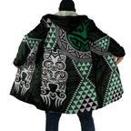 Green Aotearoa Niho Taniwha Cloak Maori Mythology Tooth - Taniko Motifs - Aussie Hoodie