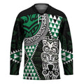 Green Aotearoa Niho Taniwha Hockey Jersey Maori Mythology Tooth - Taniko Motifs - Aussie Hoodie