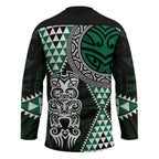 Green Aotearoa Niho Taniwha Hockey Jersey Maori Mythology Tooth - Taniko Motifs - Aussie Hoodie