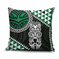 Green Aotearoa Niho Taniwha Pillow Cover Maori Mythology Tooth - Taniko Motifs - Aussie Hoodie