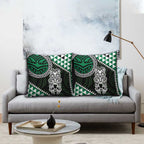 Green Aotearoa Niho Taniwha Pillow Cover Maori Mythology Tooth - Taniko Motifs - Aussie Hoodie